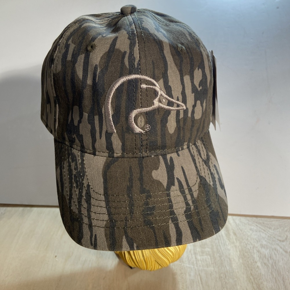 Ducks Unlimited Hat Camo Camouflage Cap Adjustable Strapback Leather Duck NWT